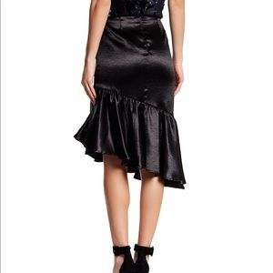 Black asymmetrical skirt